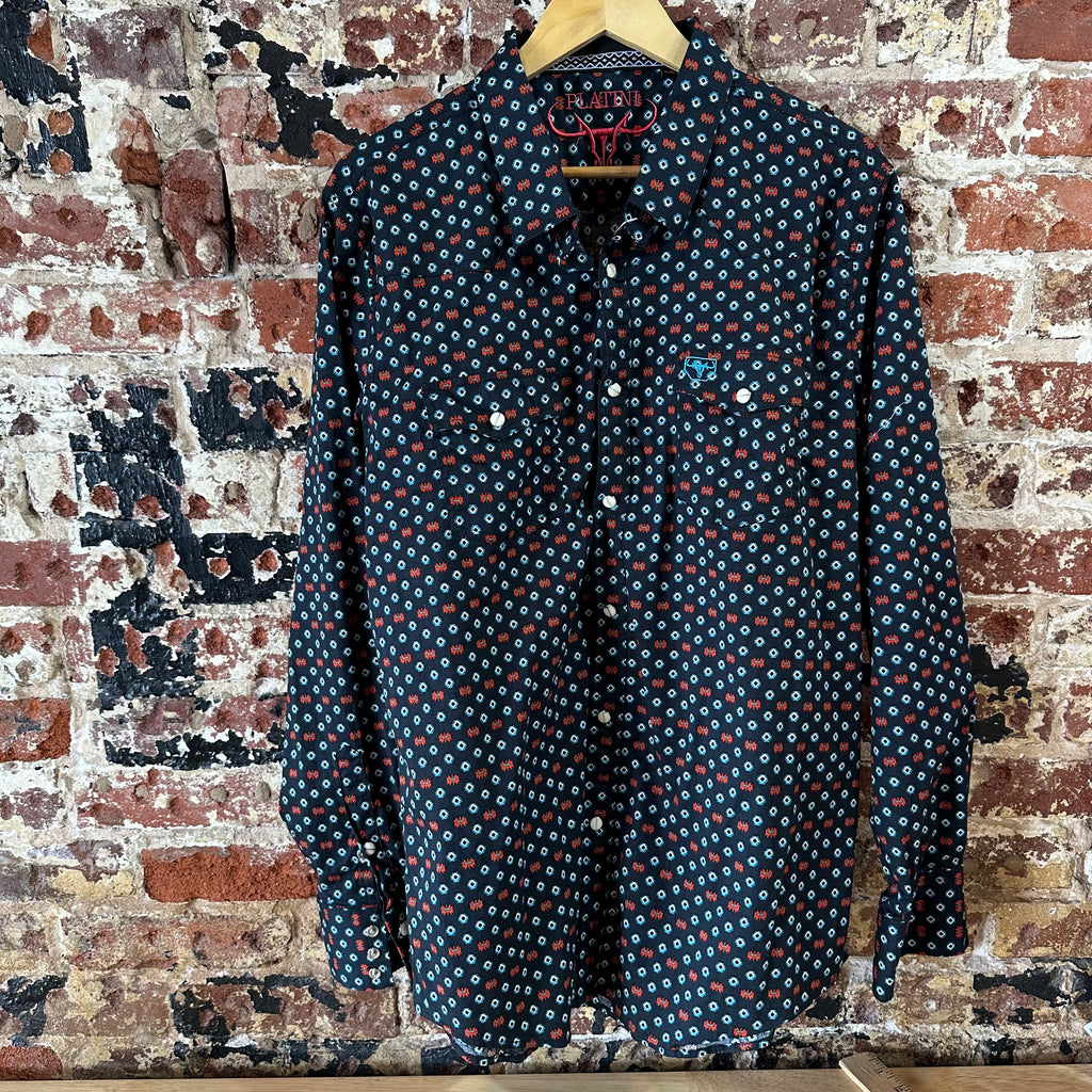 Platine Western Shirt Mens 2XL