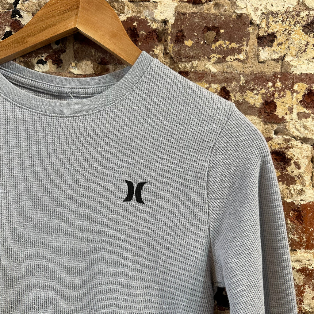Hurley Boys Large Gray Thermal Long Sleeve T-Shirt