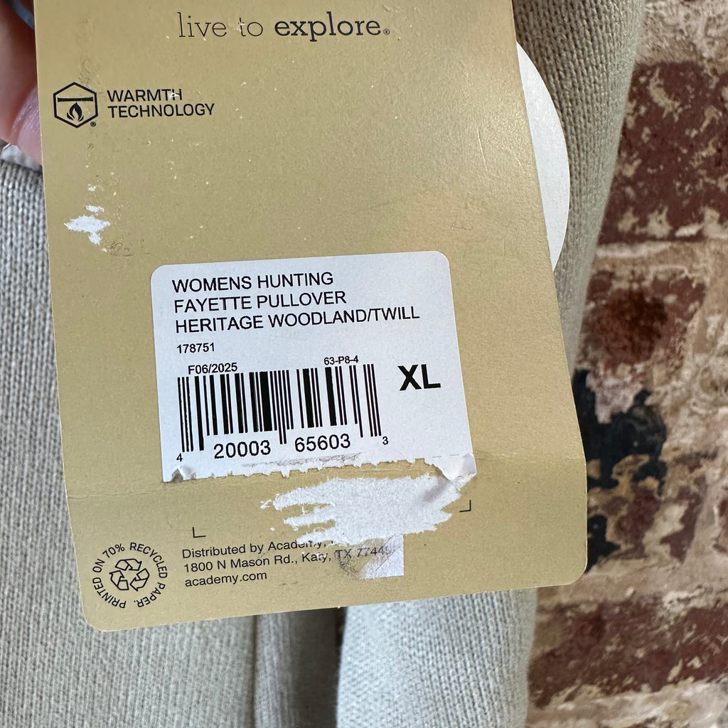 Magellan Womens XL Camo Pulover NEW