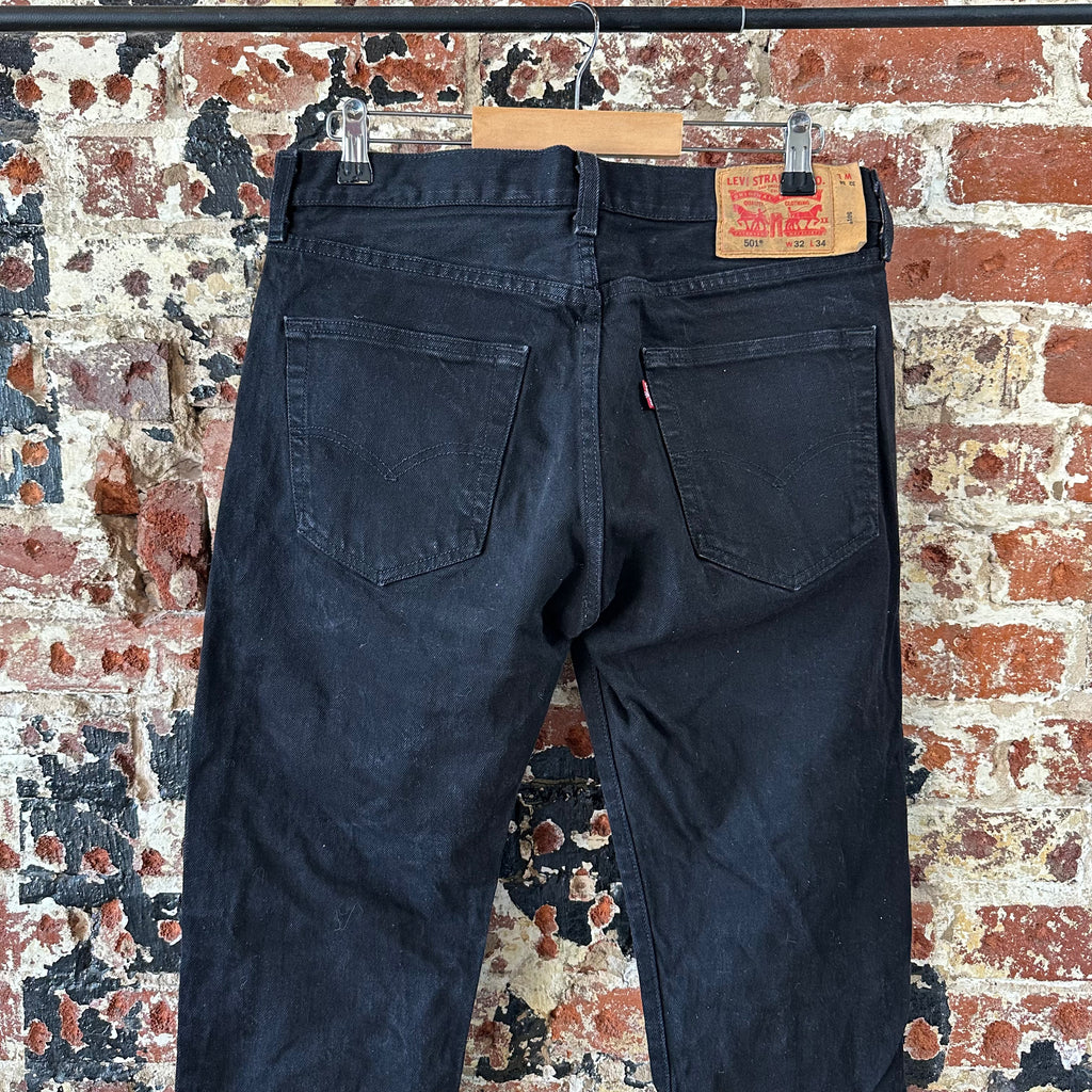 Levi's 501 Mens 32x34 Black Jeans