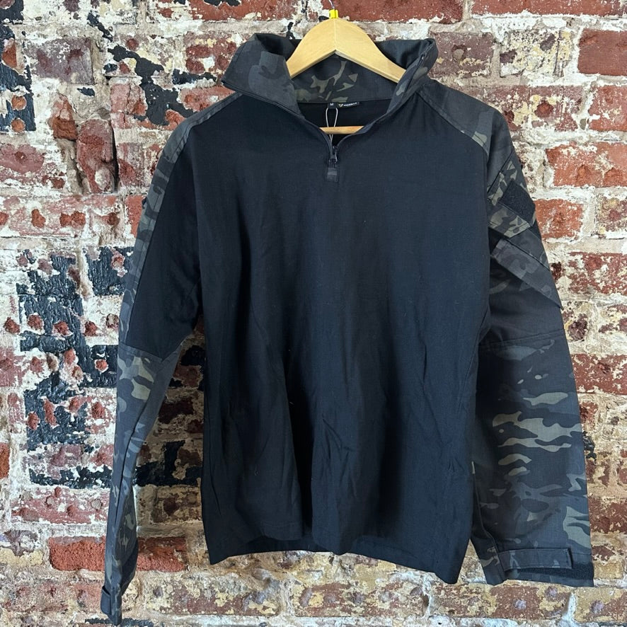 DOGear Medium L/S 1/4 Black Tactical Shirt
