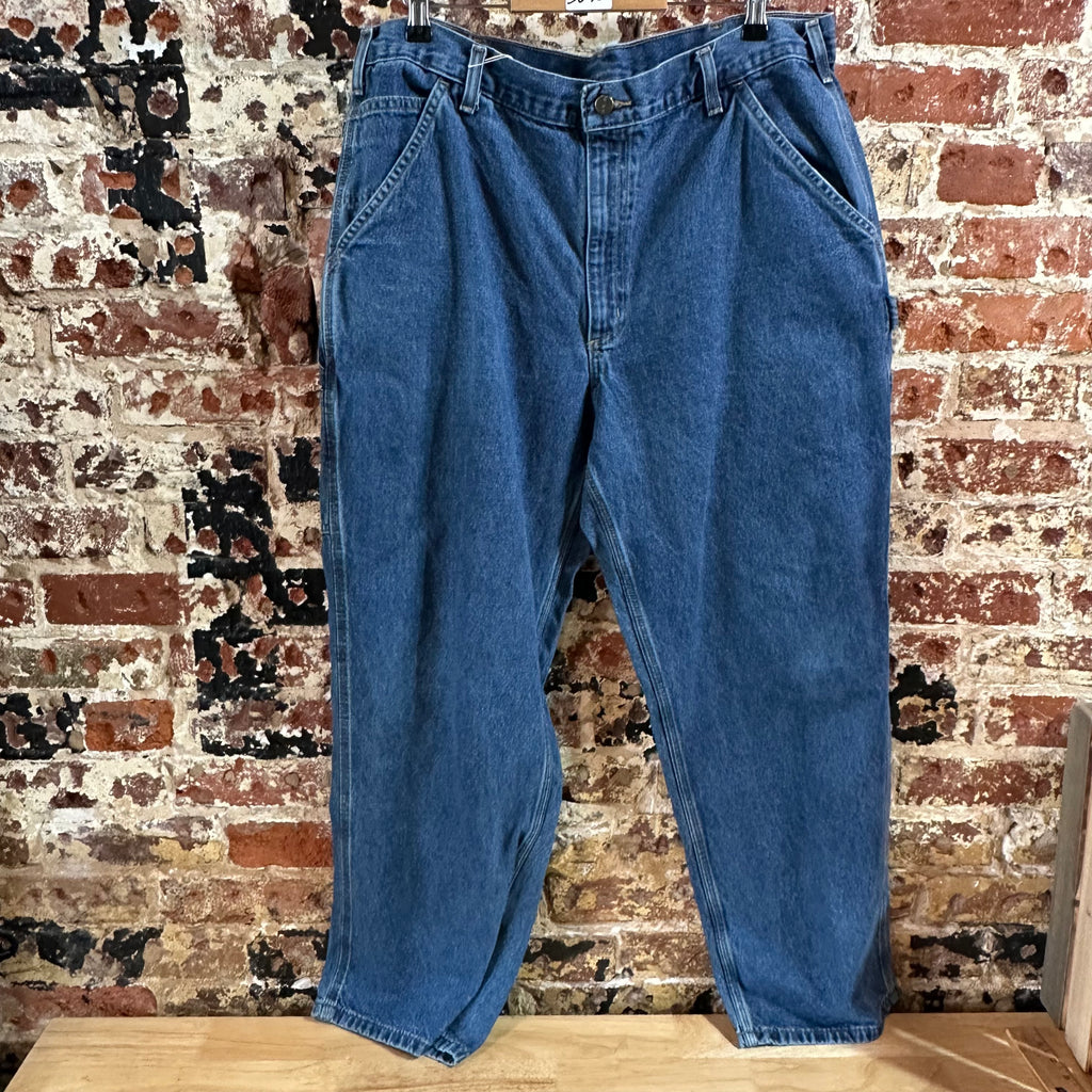 Carhartt Mens 38x30 Blue Jeans