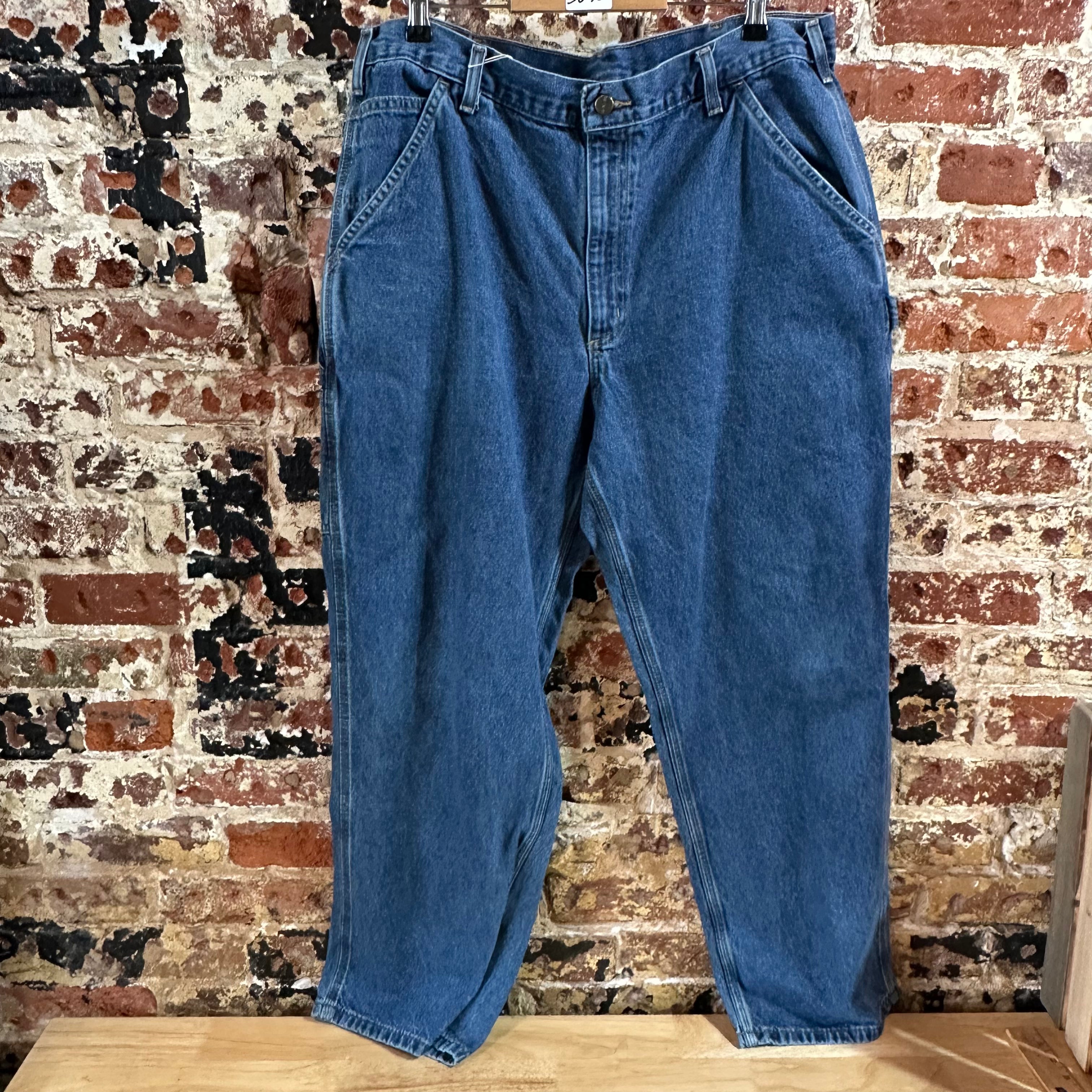 Carhartt Mens 38x30 Blue Jeans