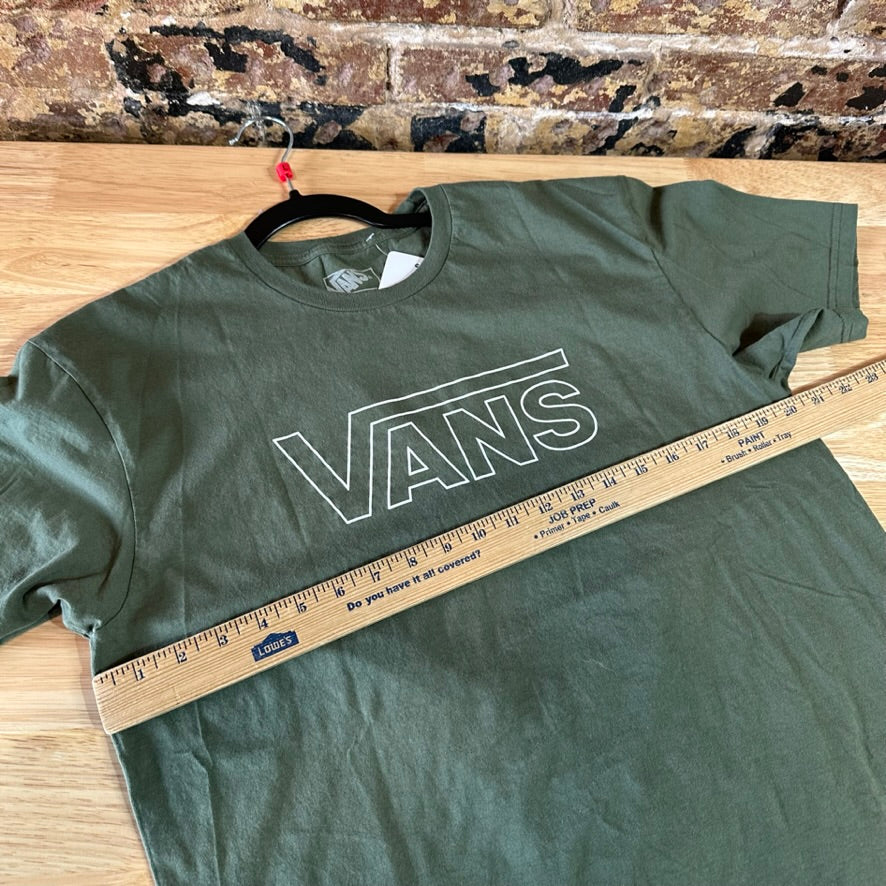 VANS off the wall T-Shirt Mens Large Green Short Sleeve