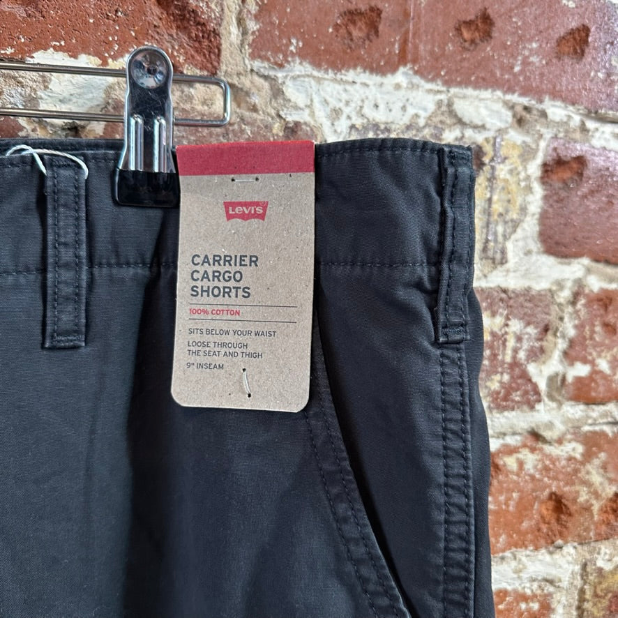 Levi's Shorts Mens 38 Cargo Black Hiking Camping Levis NEW