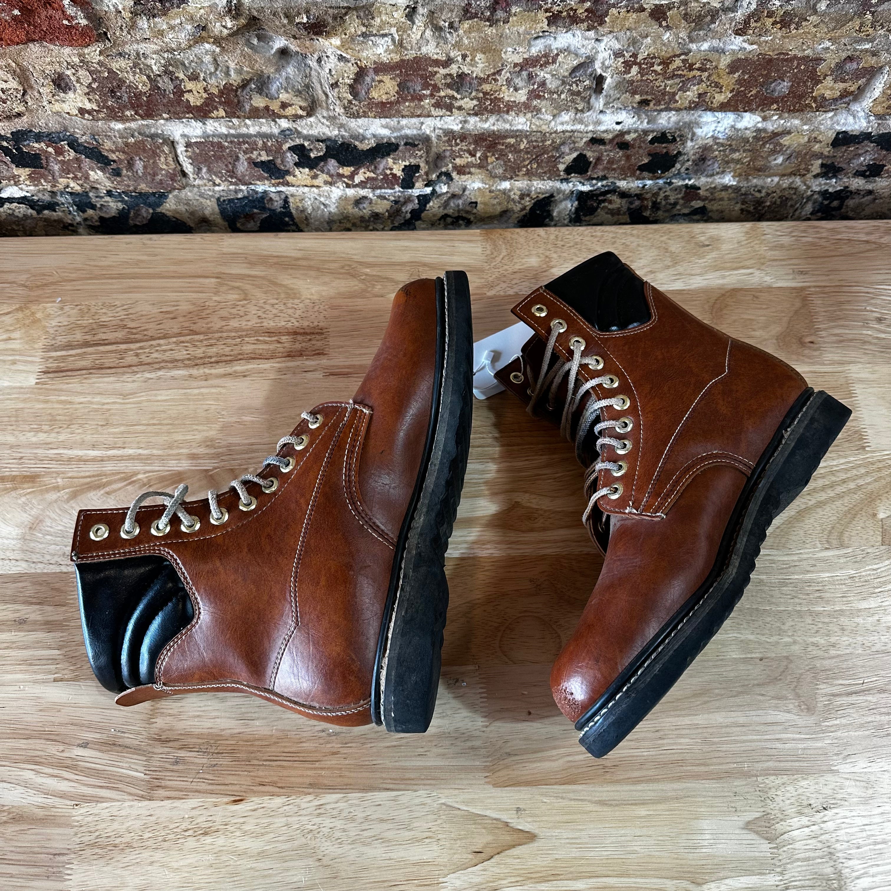 Weather Spirits Insulated Leather Rubber Outdoor/Work Lace up Boots Mens Size 12