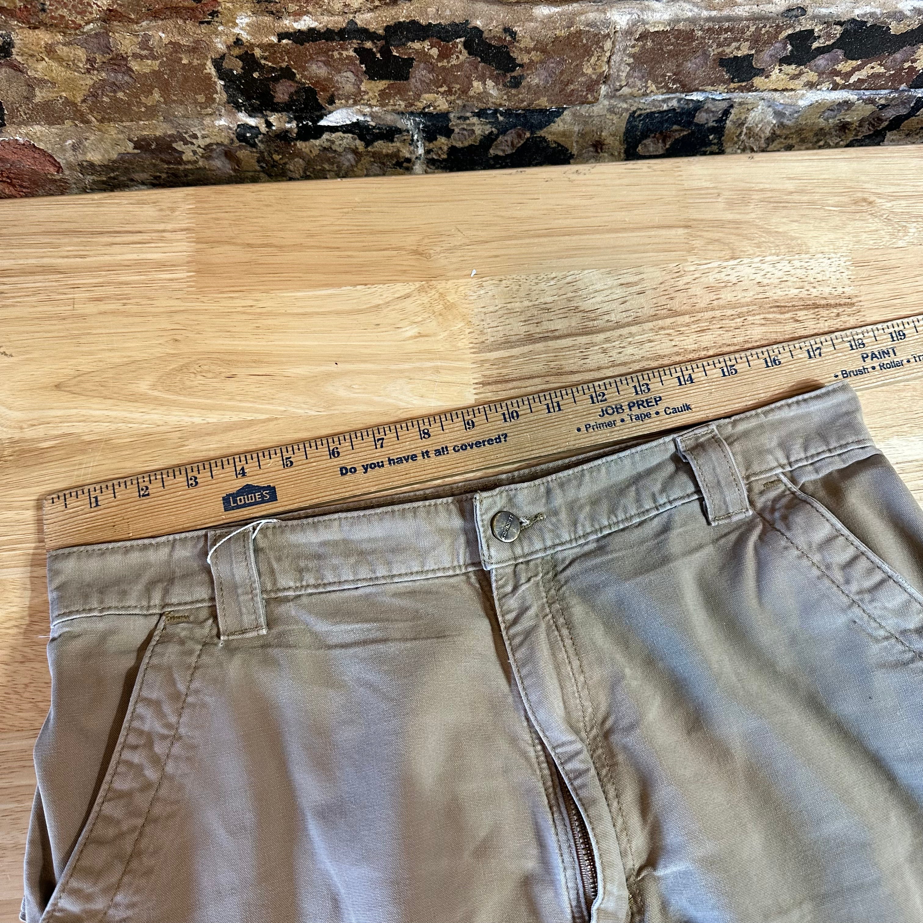 Carhartt Mens 35x32 Tan Pants