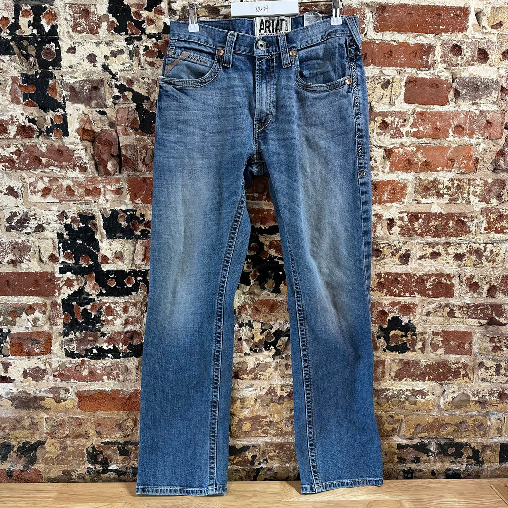 Ariat M5 Slim Straight Blue Jeans Men's 32x34 Western Cowboy