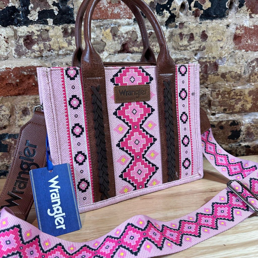 Wrangler Western Pink Aztec Handbag NEW