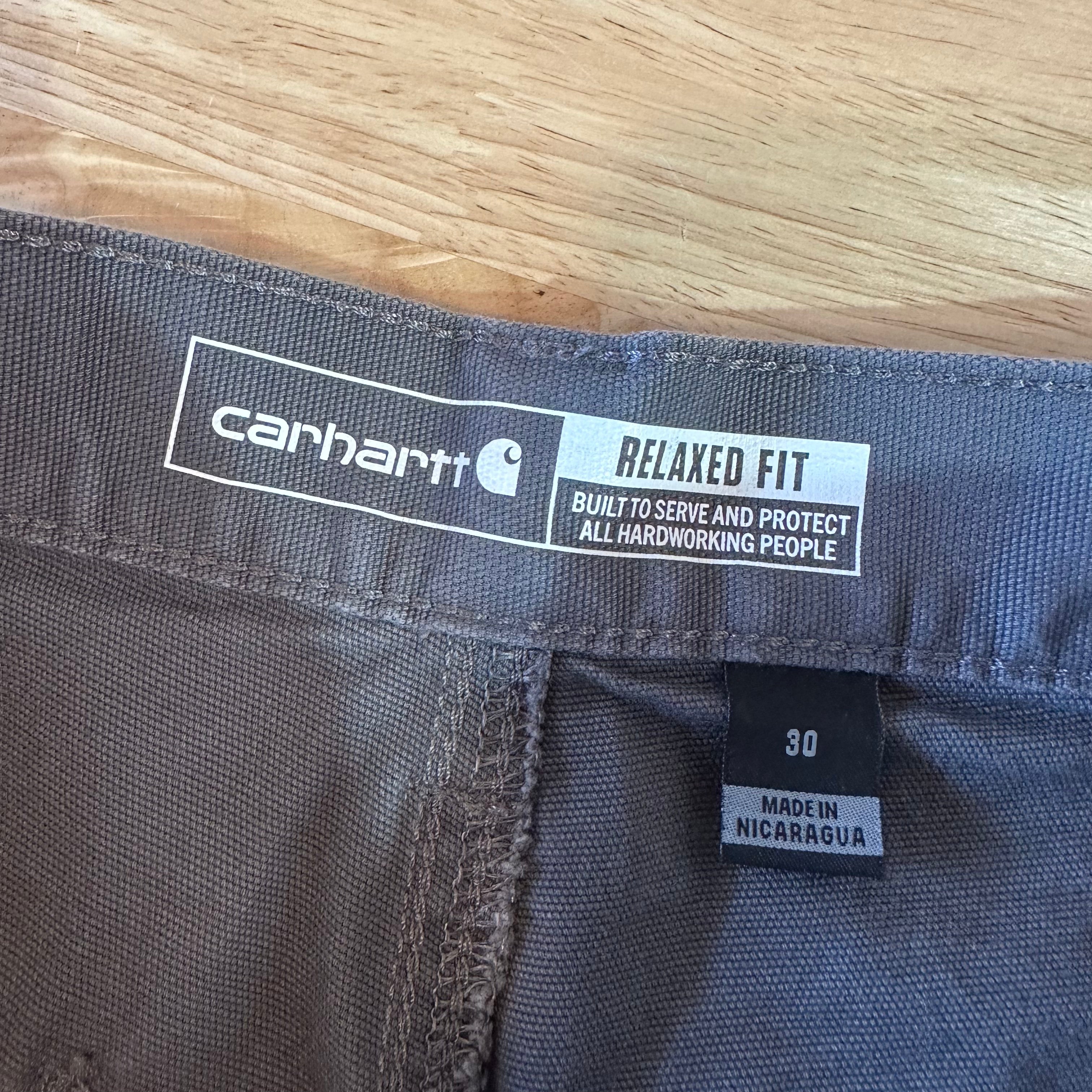 Carhartt Shorts Mens 30 workwear Rugged Flex 9.5" inseam Gray Relaxed Work