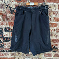 Zoic Ether Shorts Mens Large Black Cycling Bike Riding Cargo MTB Nylon Stretch