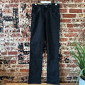 Wrangler Retro Black Jeans Pants Mens 30x38 Slim Straight Denim Lightweight NWT