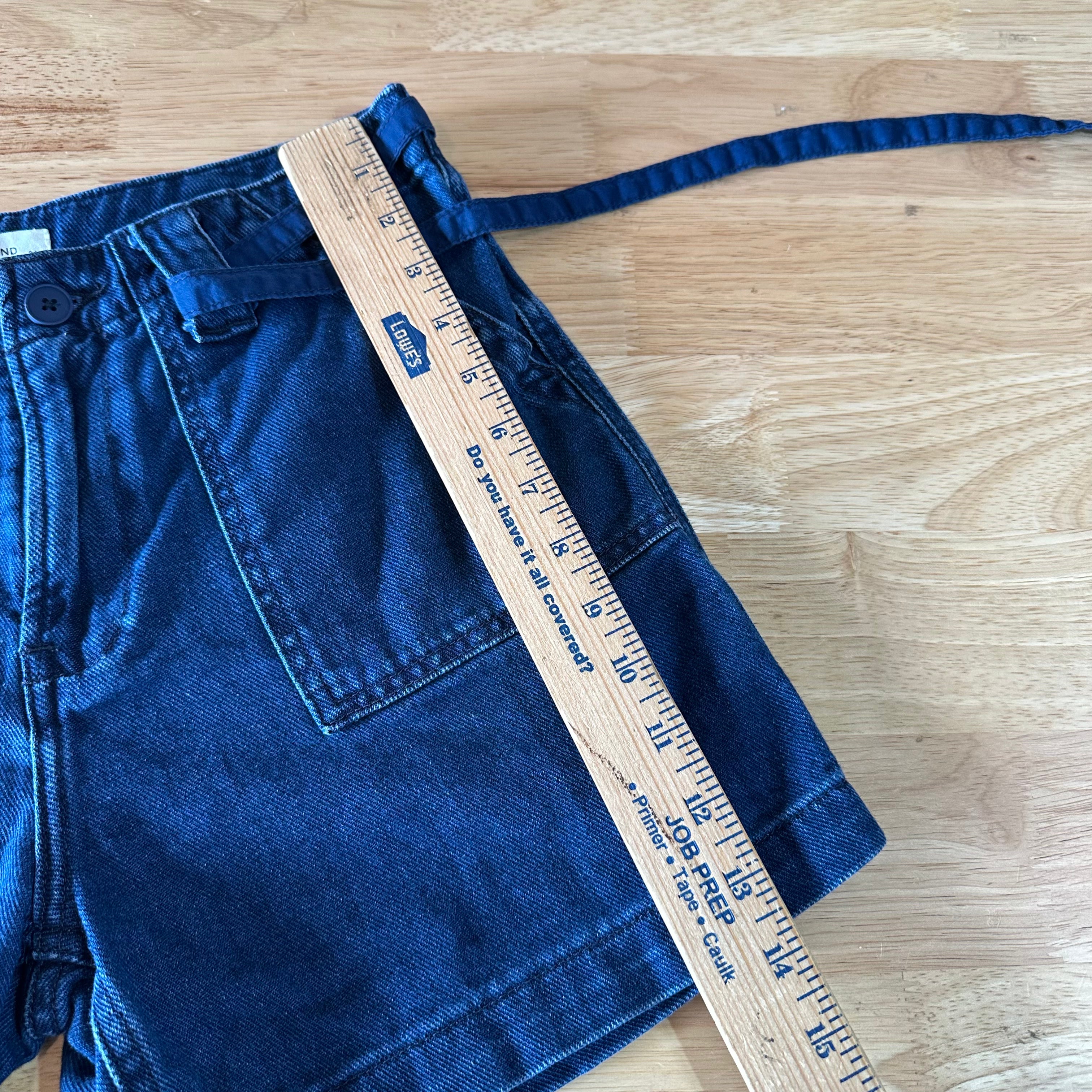 Lucky Brand belted Jeans Shorts Women's 26 Blue Denim High waisted