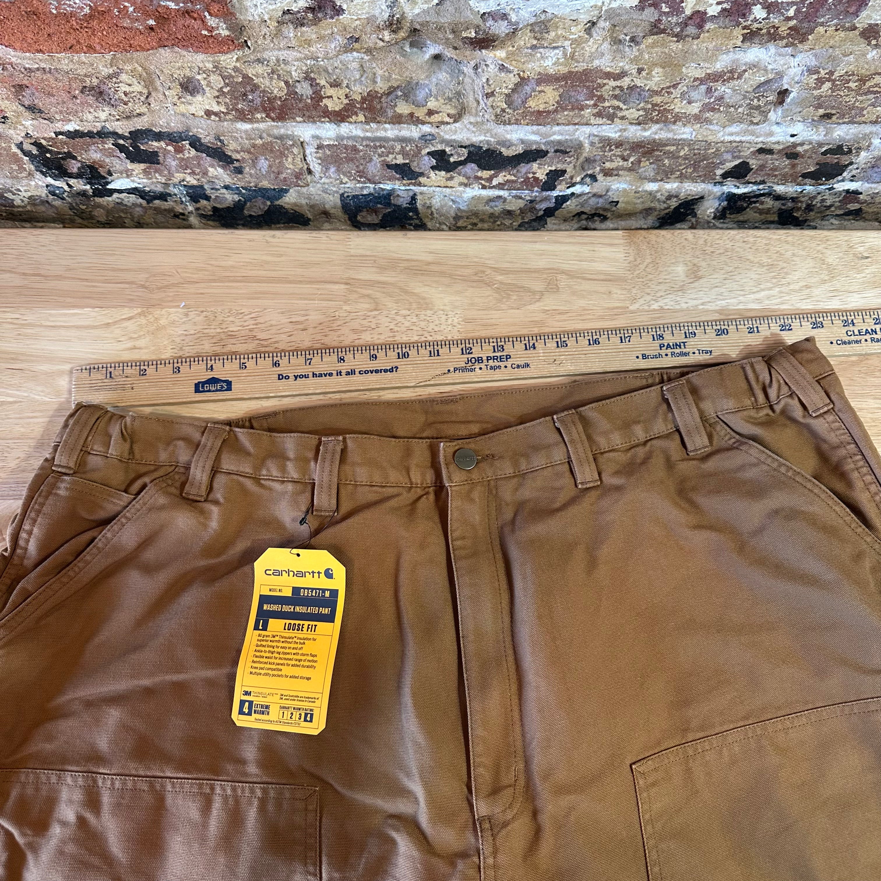 Carhartt Washed Duck Insulated Pant Extreme Warmth Loose Fit Size 2XL NWT