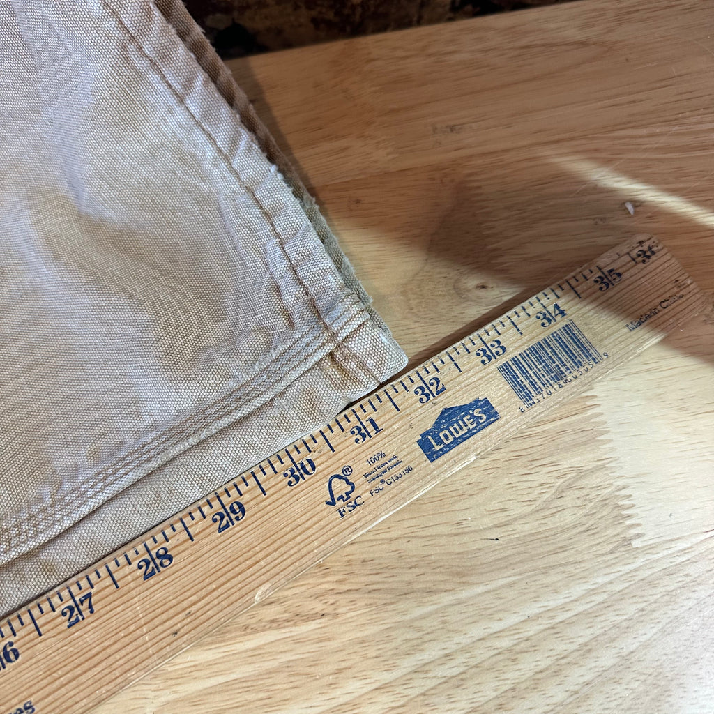 Carhartt Flannel Lined Brown Pants Mens 32x34