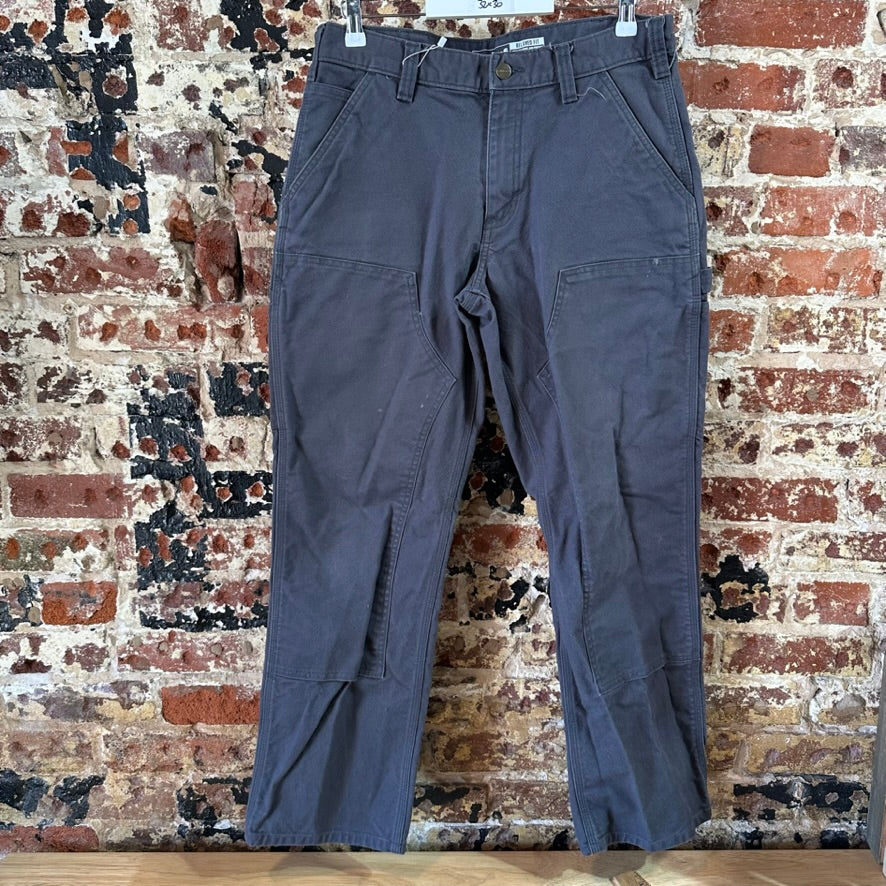 Carhartt Double Knee Mens 32x30 Gray Pants