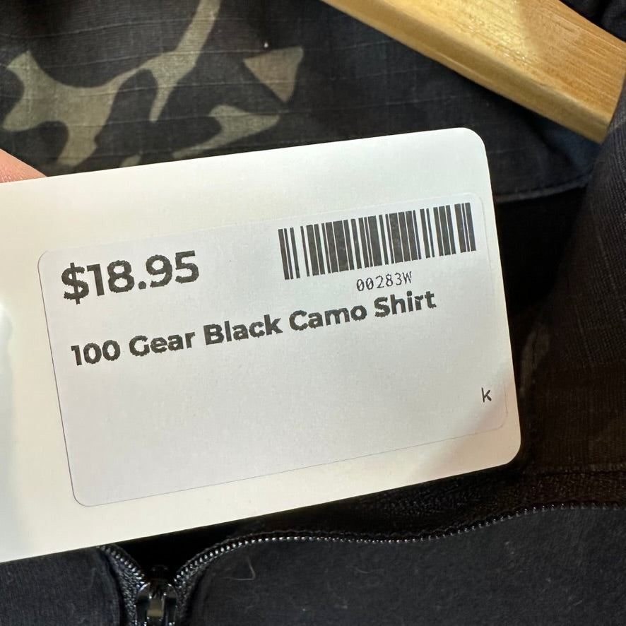 DOGear Medium L/S 1/4 Black Tactical Shirt