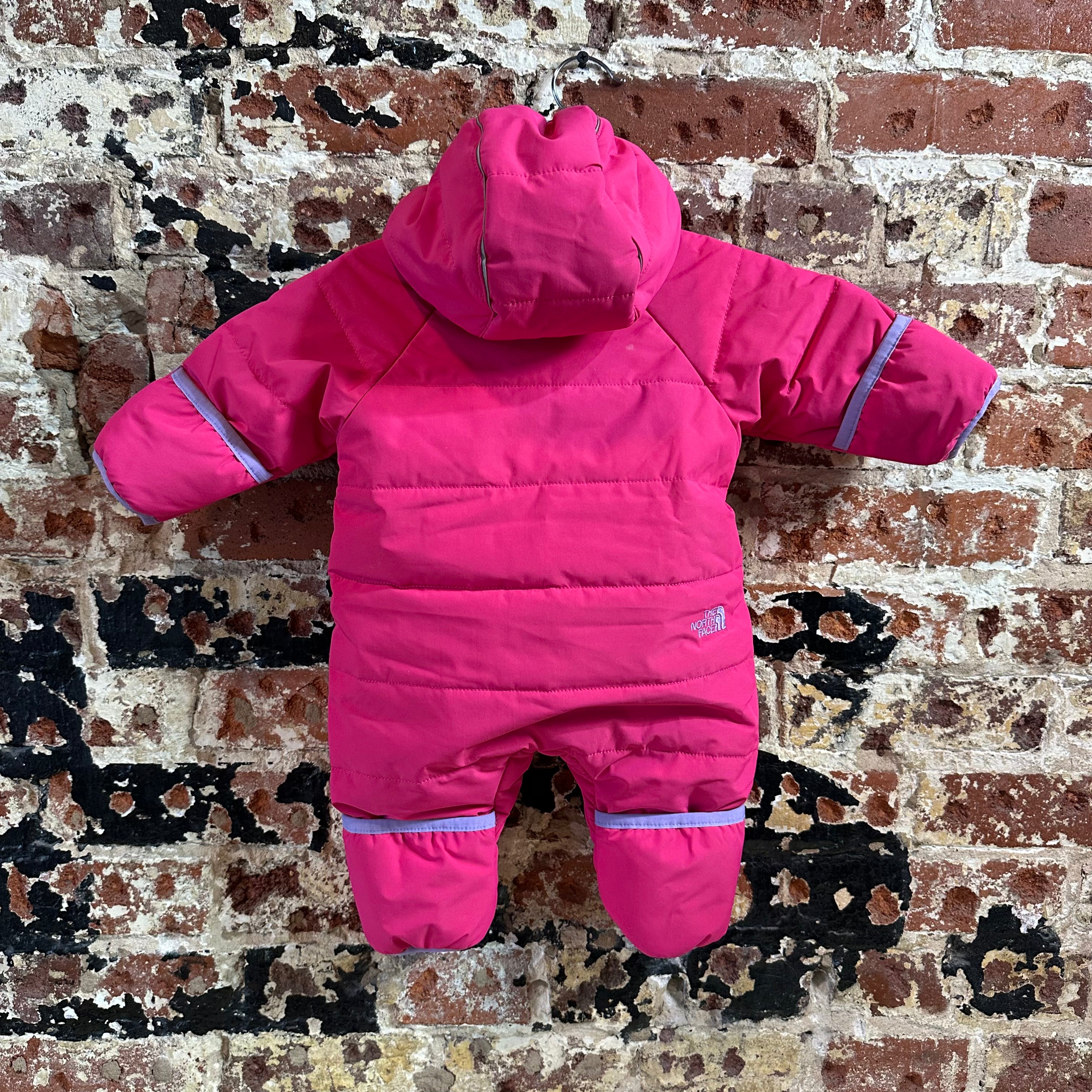 The North Face Baby Girl Pink Winter Snowsuit Overall Size 0-3M months