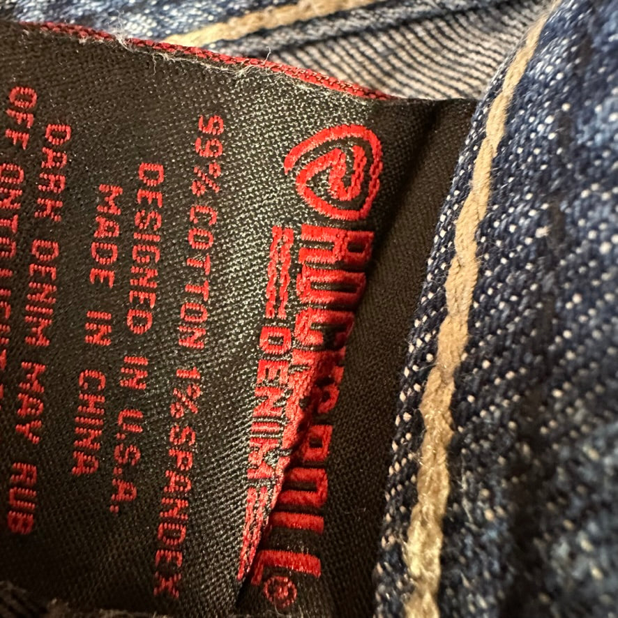 Rock & Roll Mens 33x34 Blue Jeans