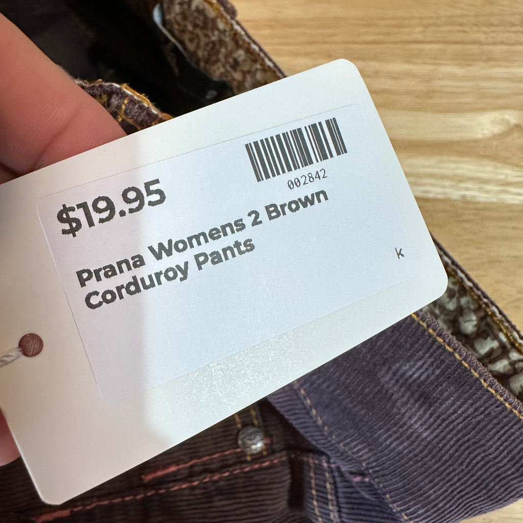 Prana Womens 2 Brown Pants