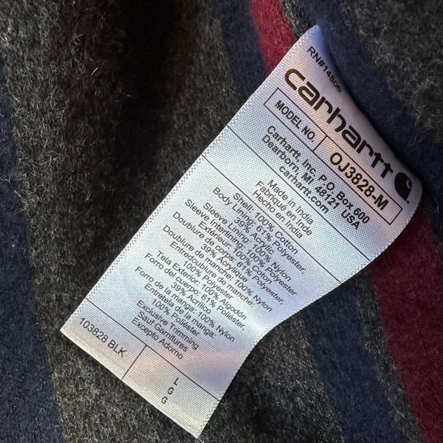 Carhartt Mens Large Black Detroit Jacket