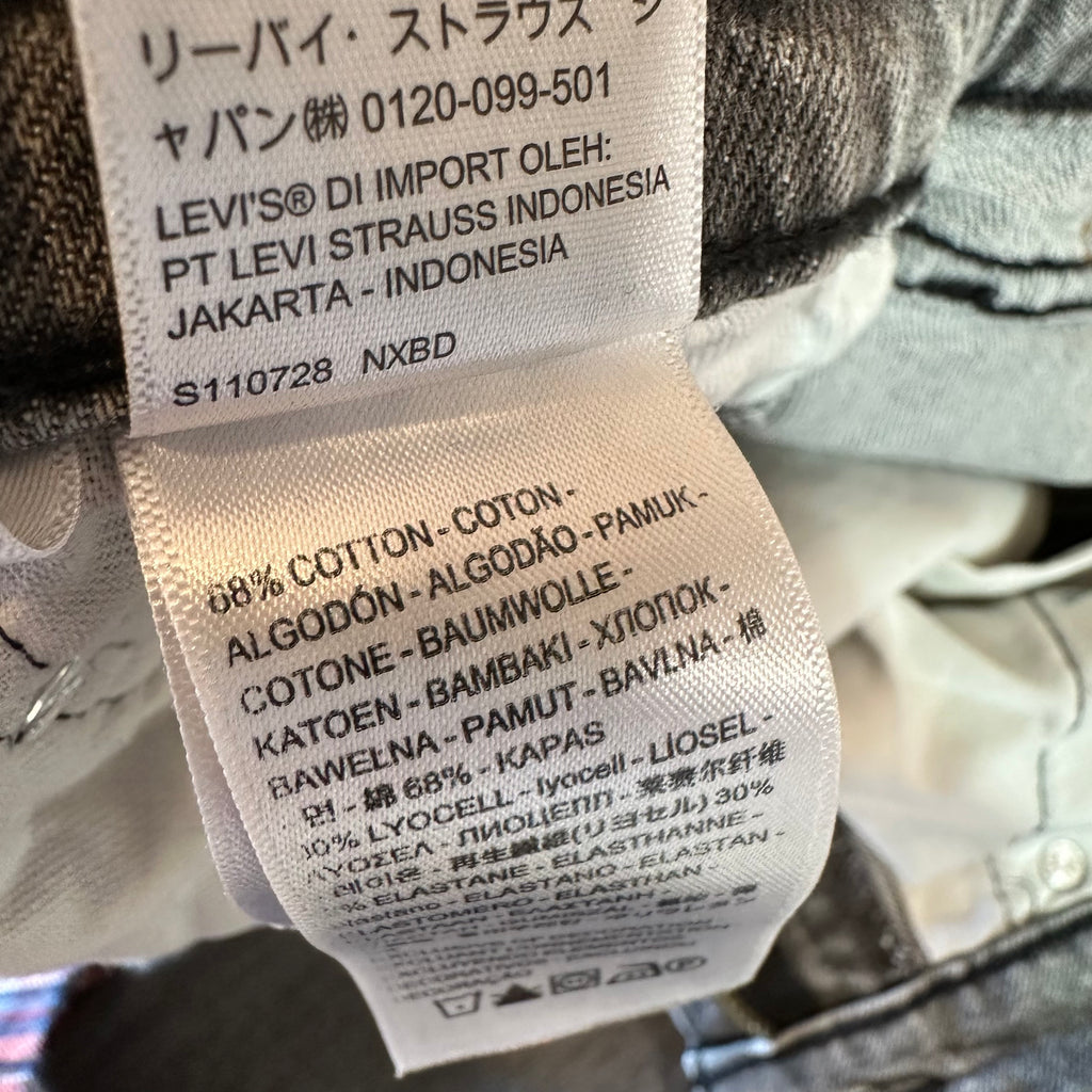 Levi's 514 Slim Straight Gray Jeans Mens 32x34