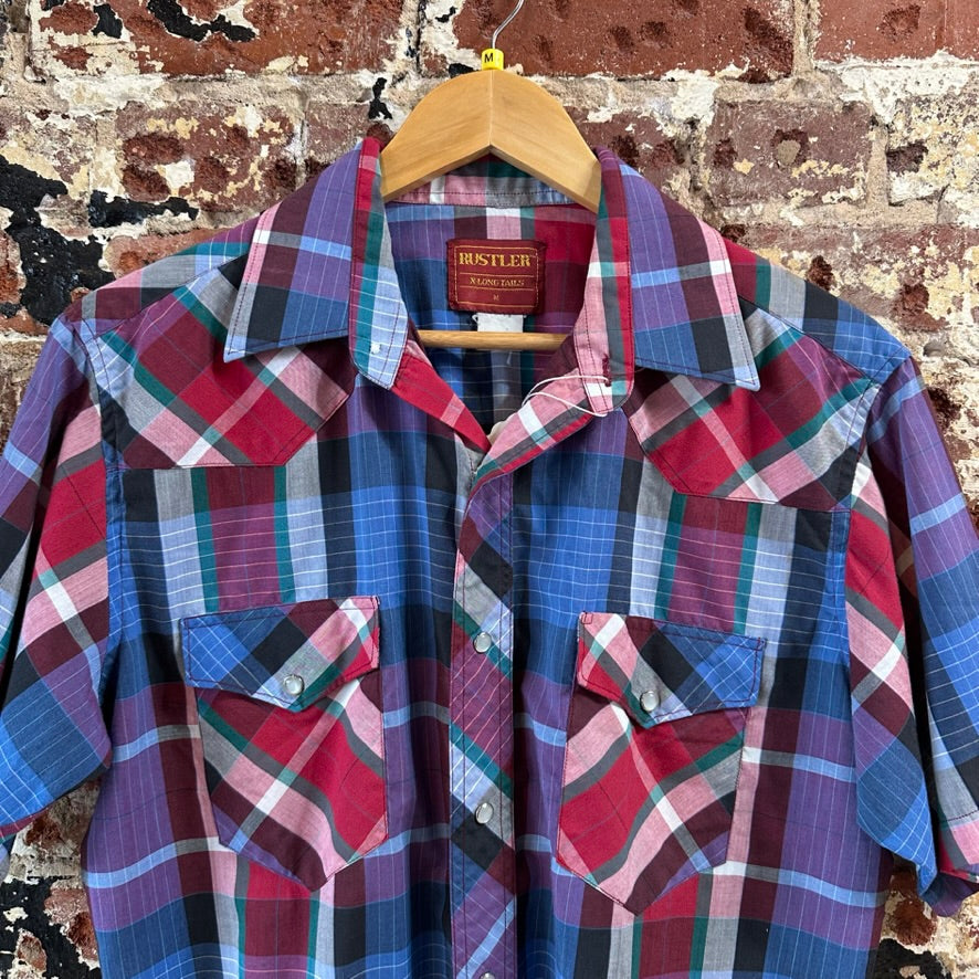 Rustler Button Up Shirt Mens Medium Western