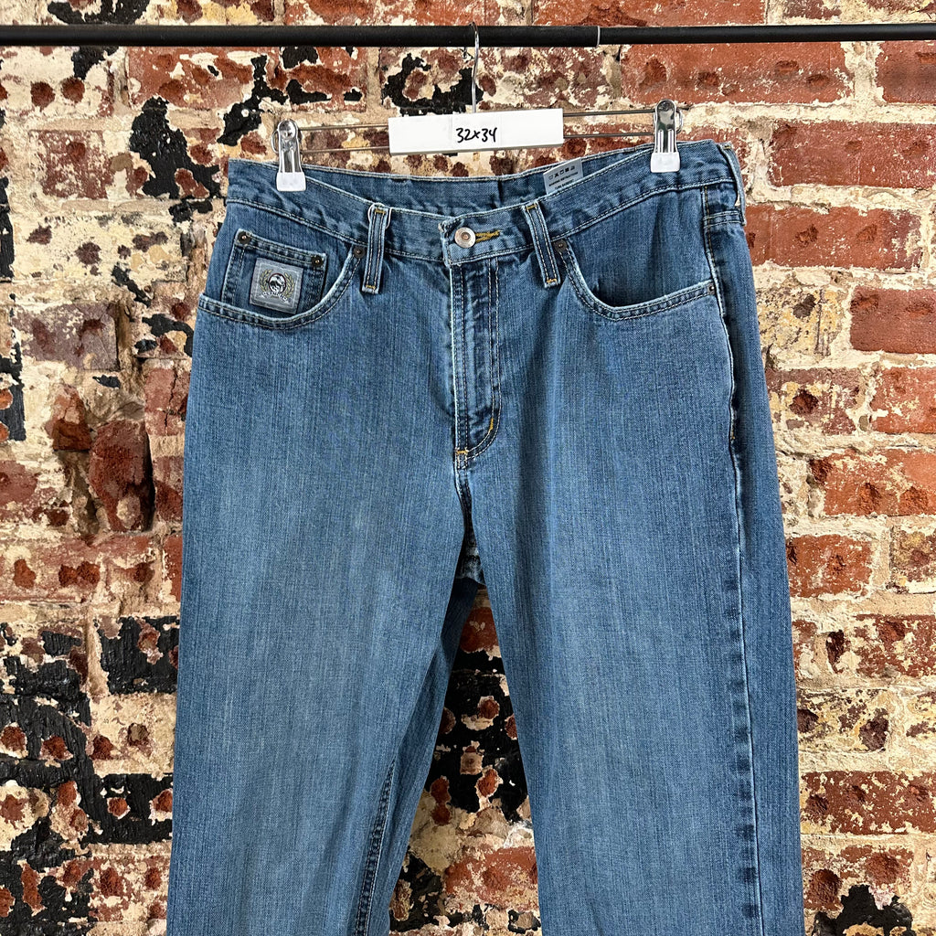 Cinch Mens 32x34 Blue Jeans *worn