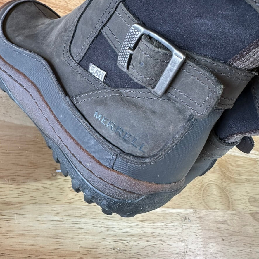 Merrell Decora Chant Black Womens 9 Waterproof Leather Insulated Winter Boots