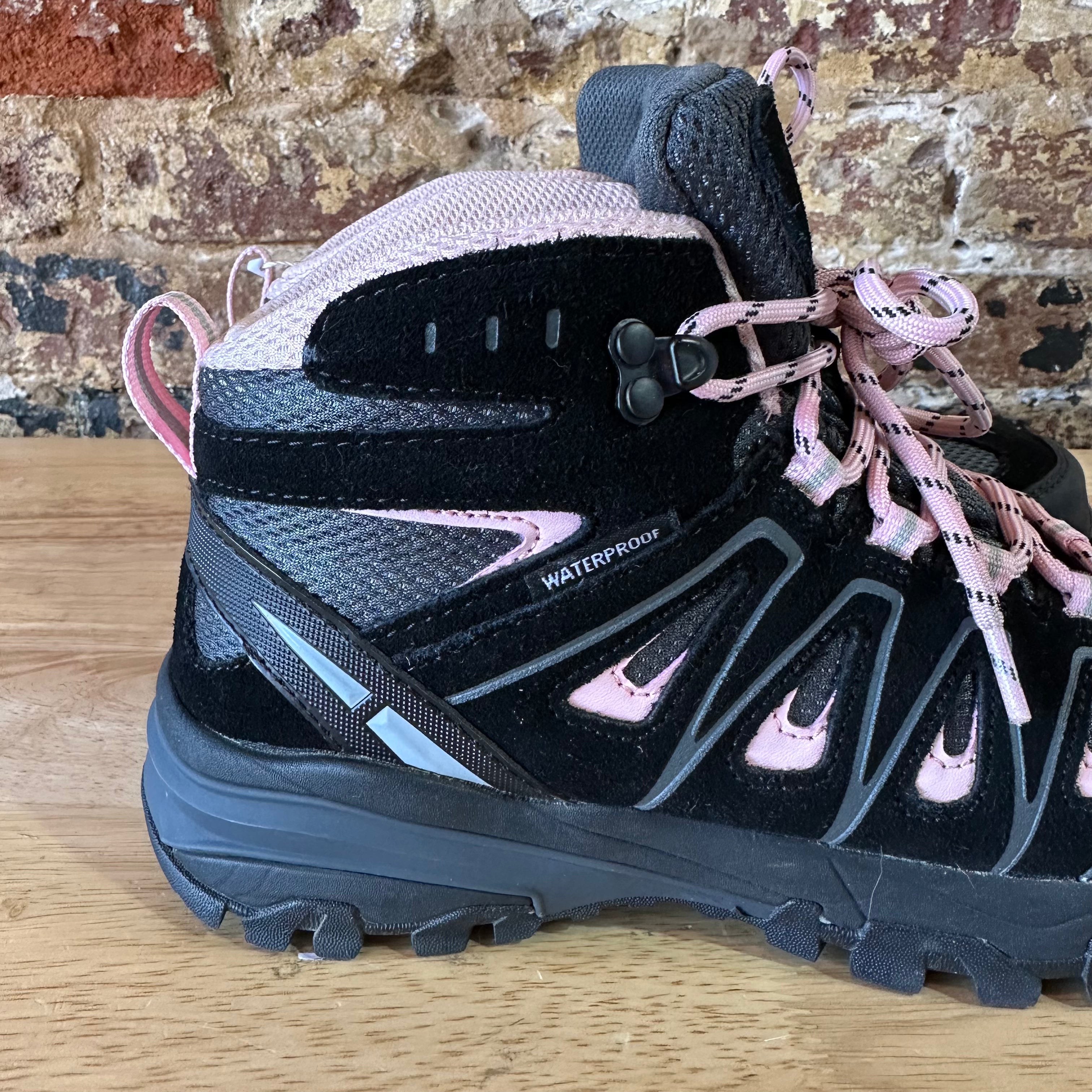 Black and Pink Womens 7 Hiking Boots