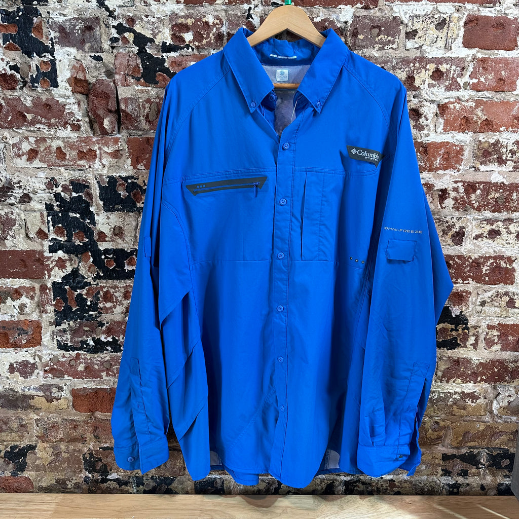 Columbia PFG Mens XL Long Sleeve Button Up