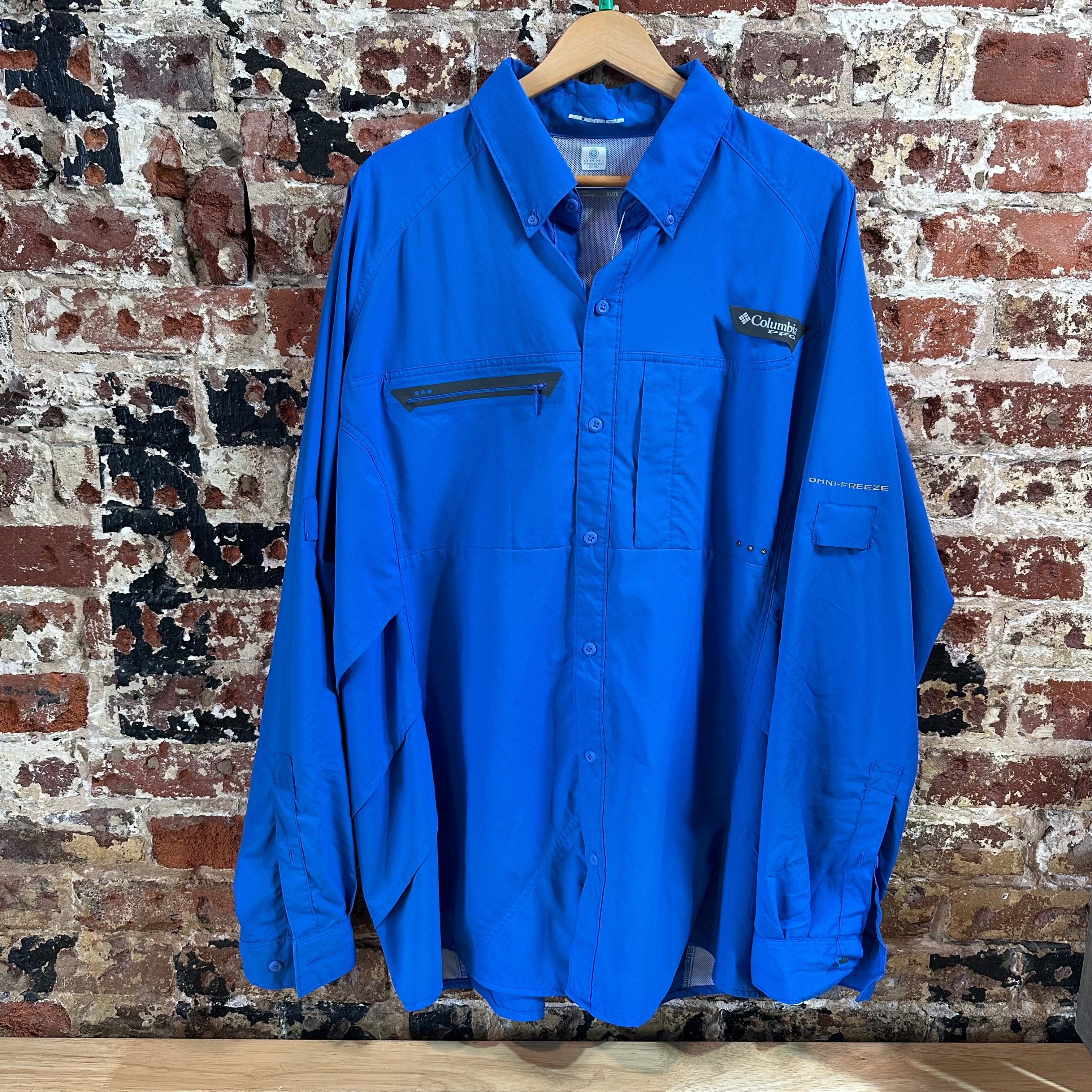 Columbia PFG Mens XL Long Sleeve Button Up