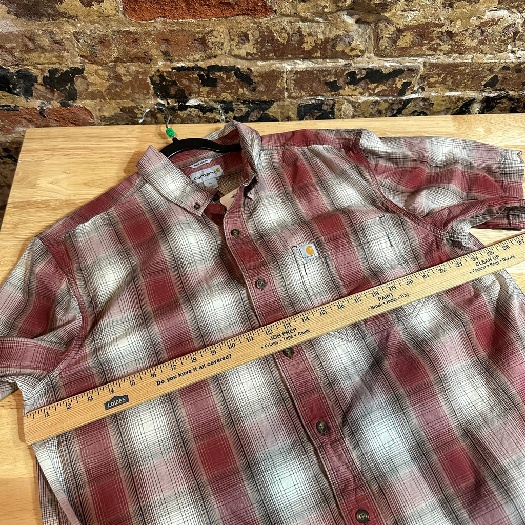 Carhartt Mens XL Short Sleeve Button Up