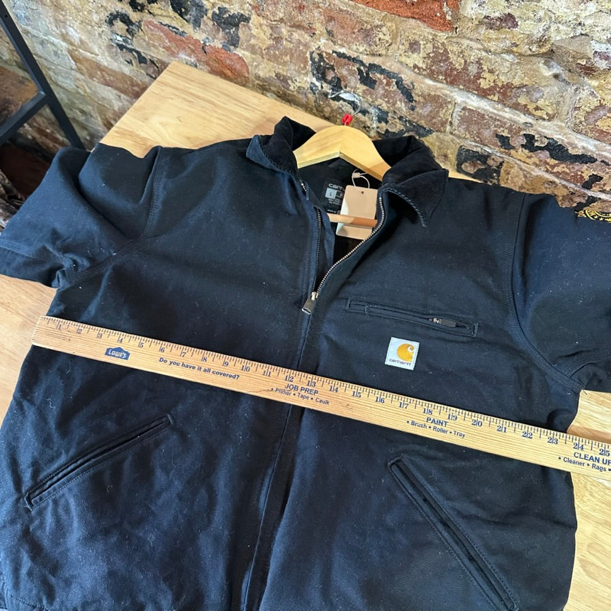 Carhartt Mens Large Black Detroit Jacket