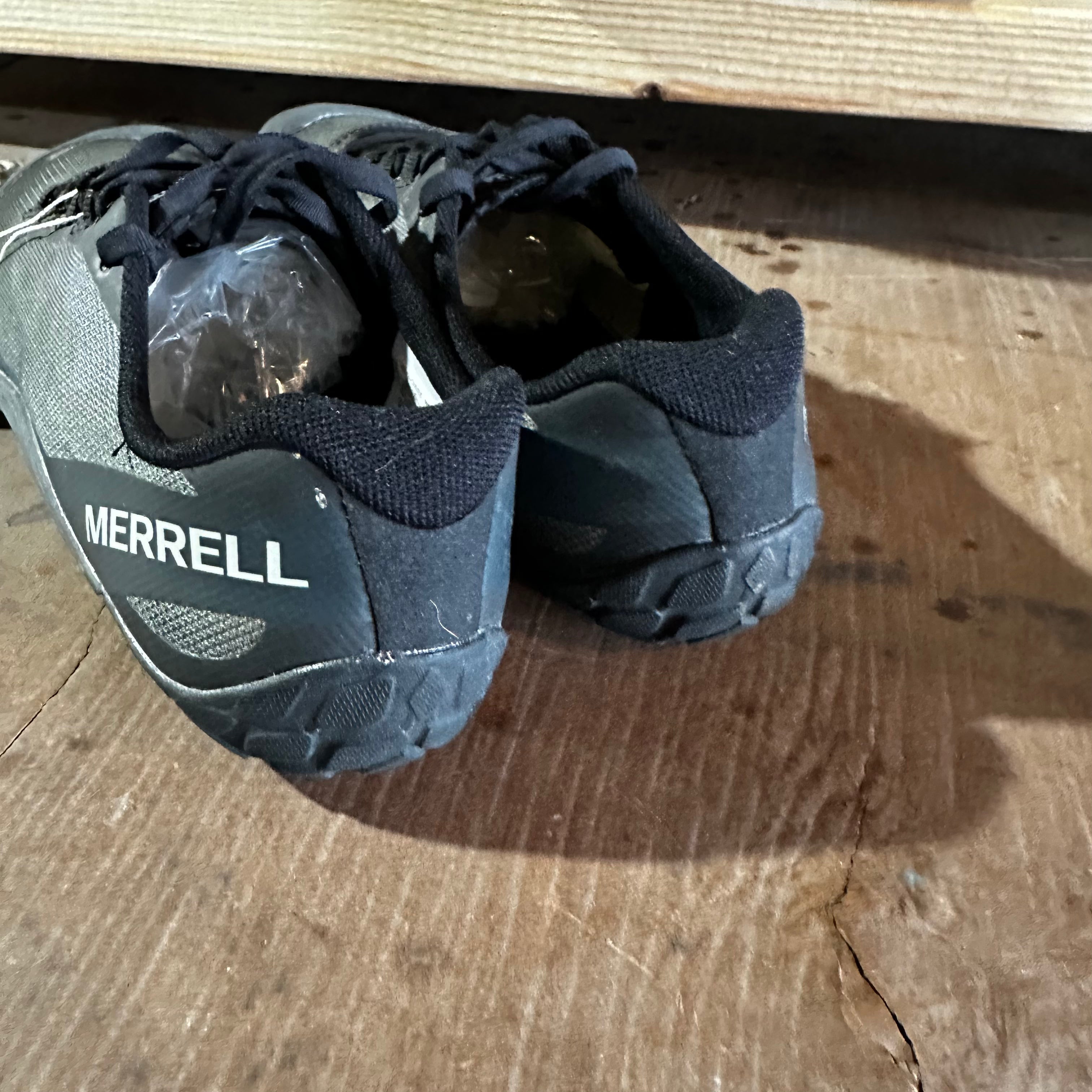 Merrell Mens Vapor Glove 4 Monument Barefoot Shoes 9.5 Green Black