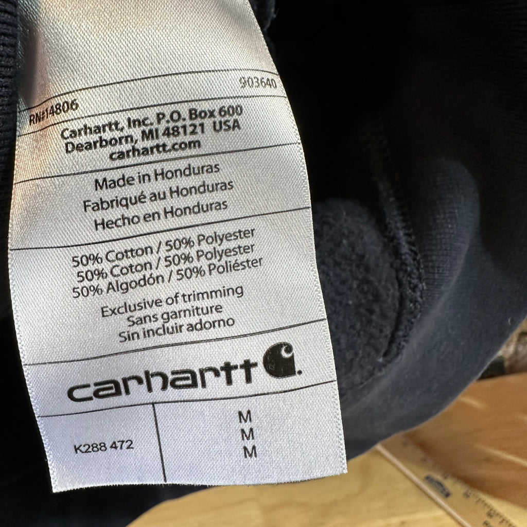 Carhartt Navy Blue Hoodie Mens Medium