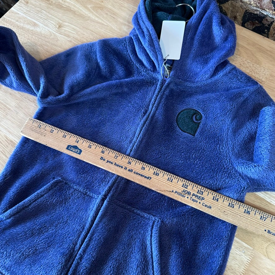 Carhartt Girls Small Purple Zip Fleece Jacket