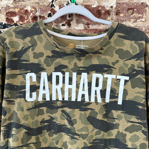 Carhartt Long Sleeve Camo T-Shirt Boys XL Outdoor Hunting