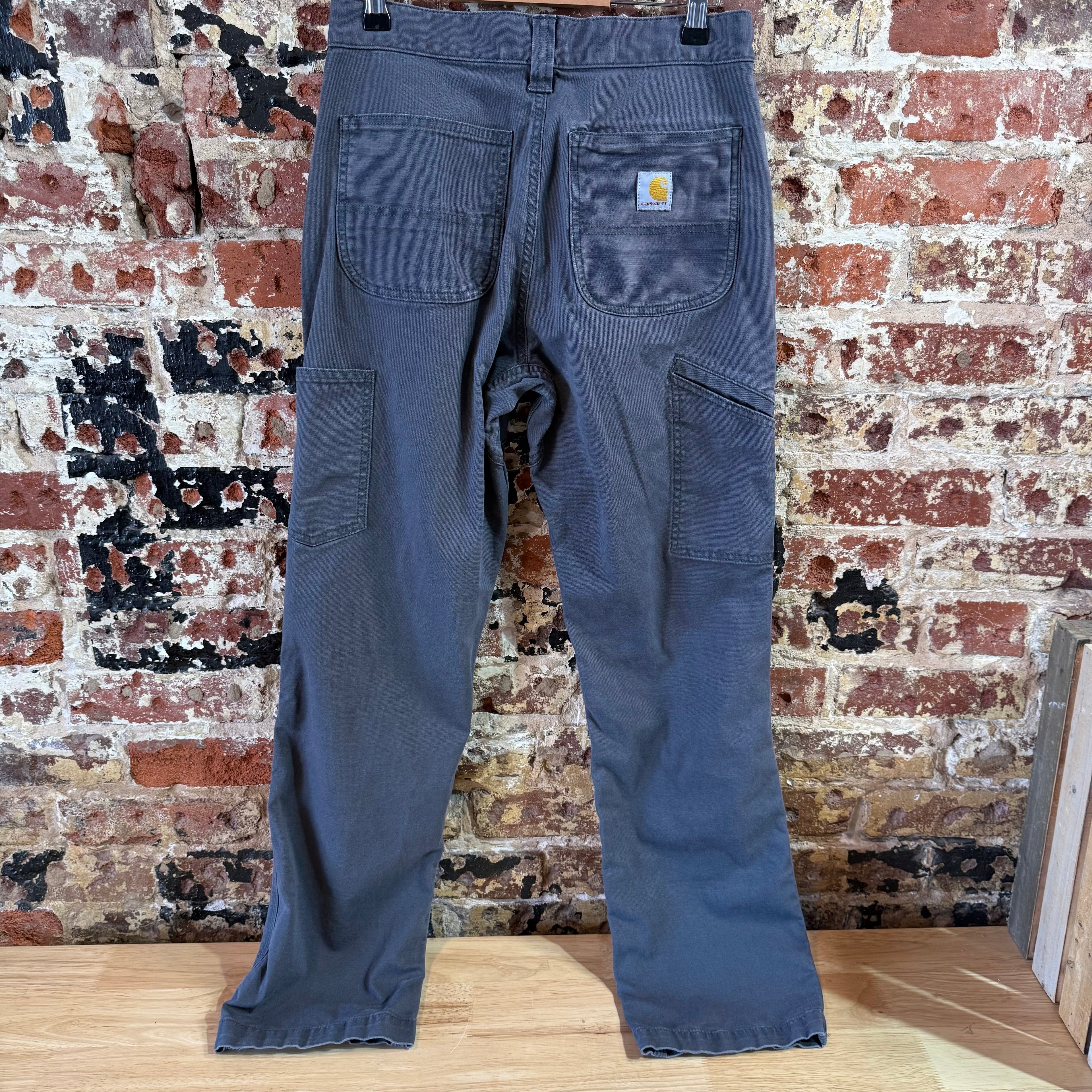 Carhartt Gray Double Knee Pants Mens 30x32