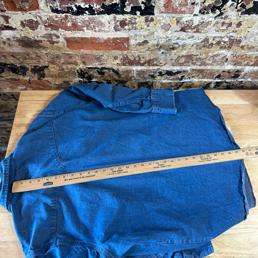 Wrangler Men's 17.5x36 Blue Western Shirt
