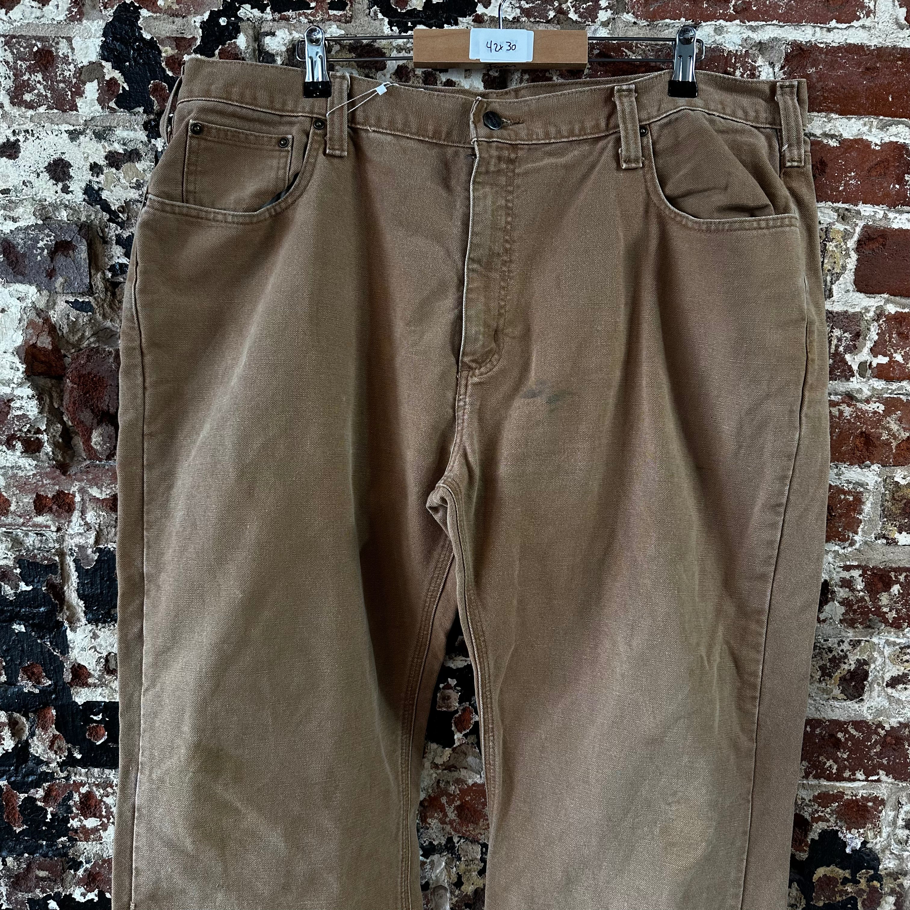 Carhartt 5 Pocket Canvas Pants Men’s 42x30 brown