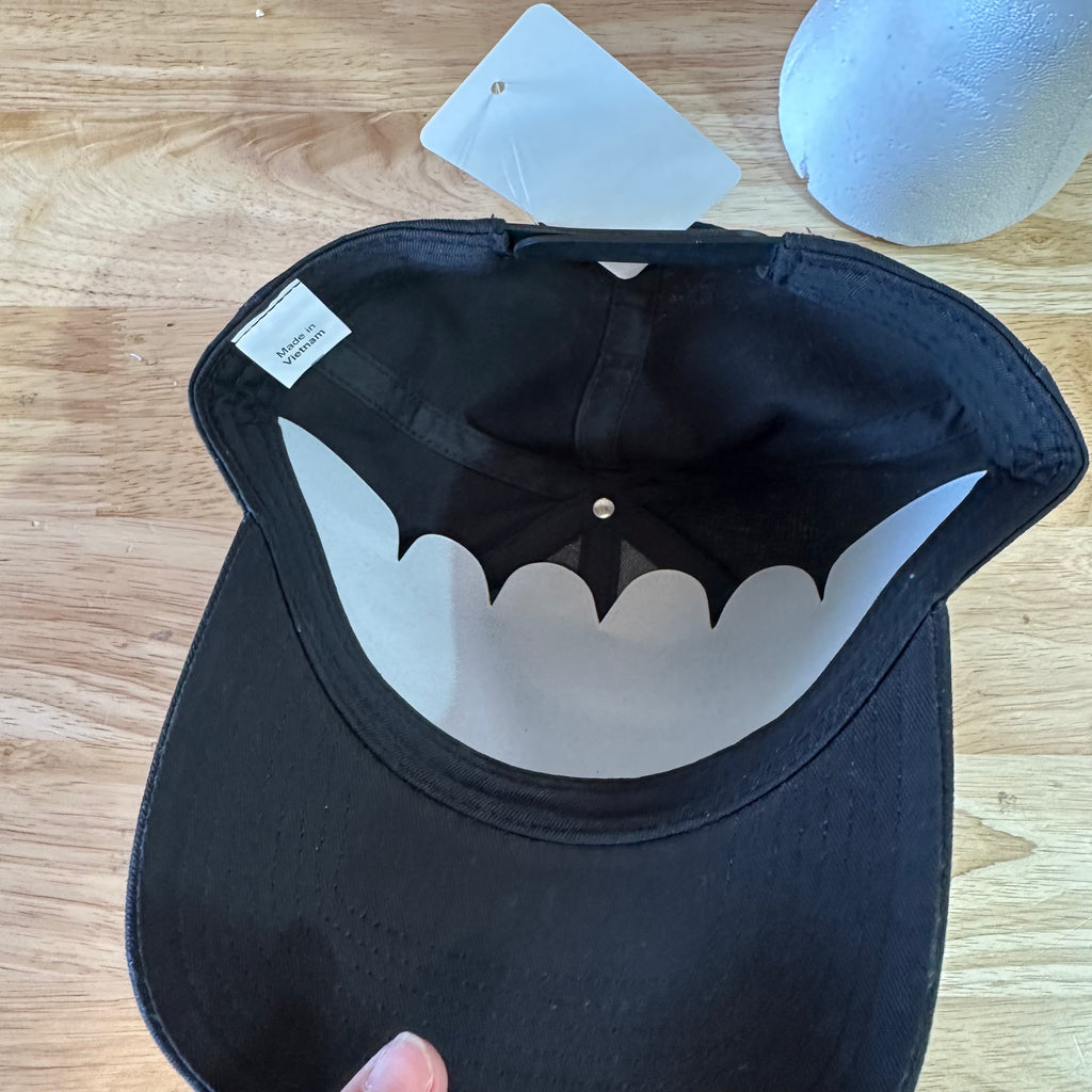 Three Under Black Golf Hat