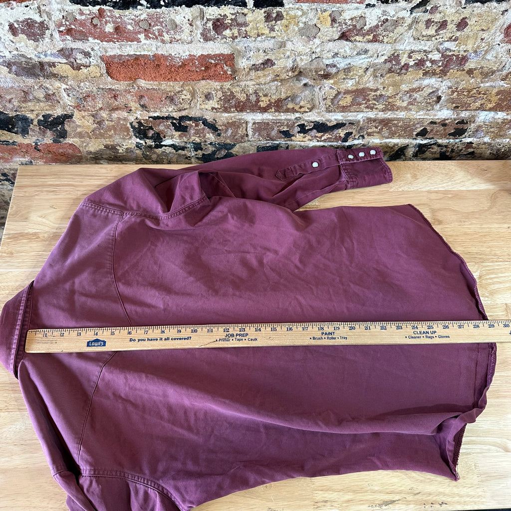 Wrangler Mens Medium Purple Western Shirt