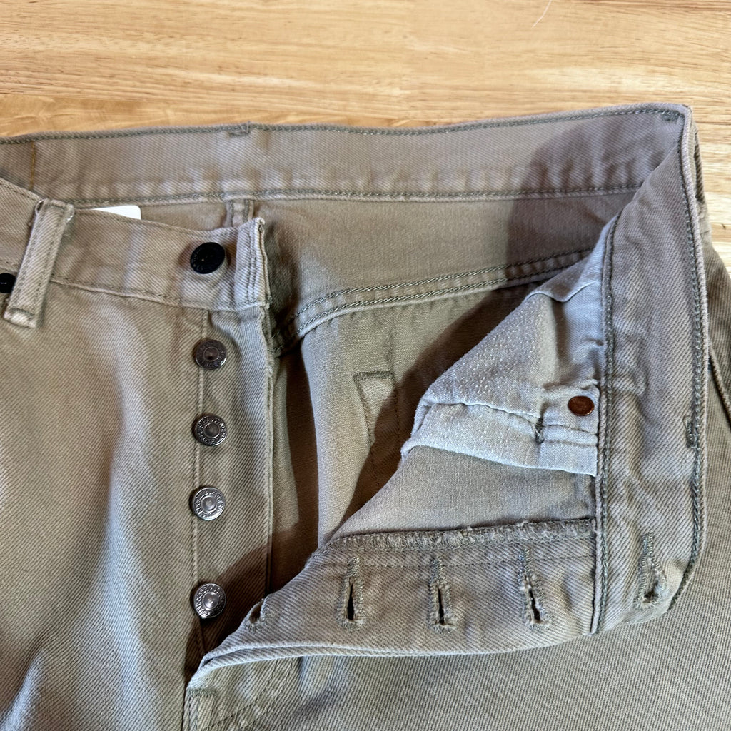 Levi's 501 Mens 33x30 Tan Jeans