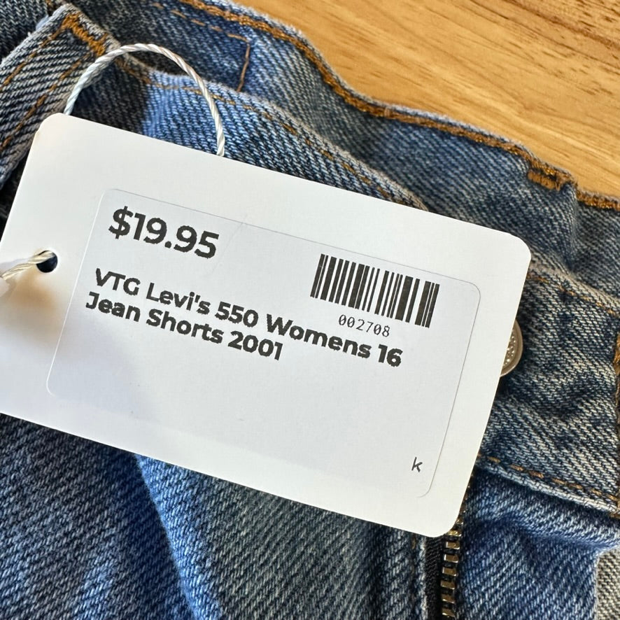 Levis 550 Womens 16 Jean Shorts