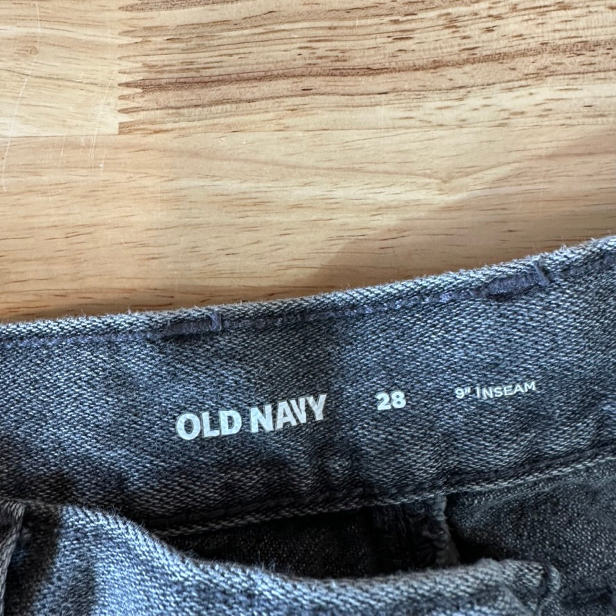 Old Navy Mens 28 Black/Gray Shorts