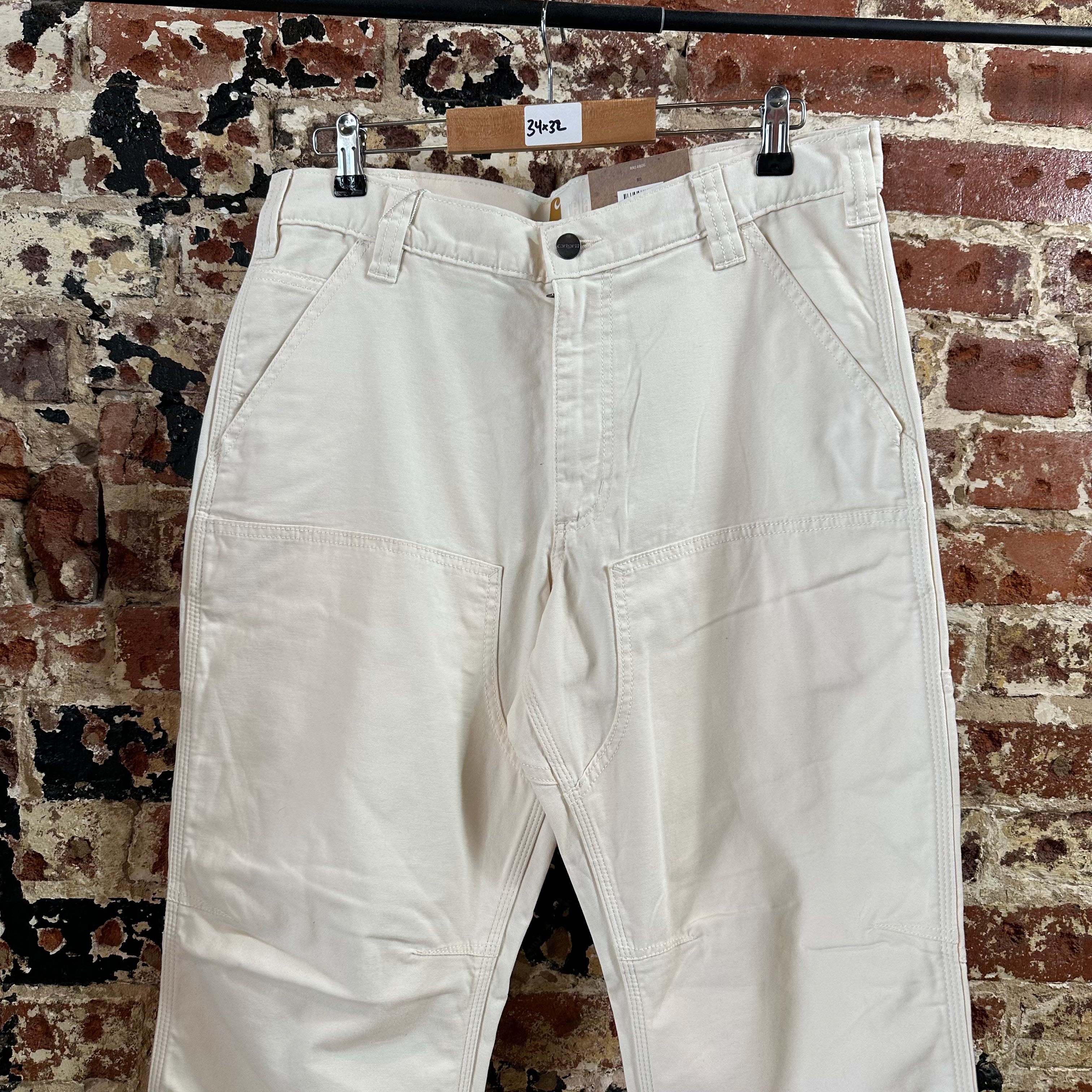 Carhartt Natural Mens 34x32 Double Knee Pants