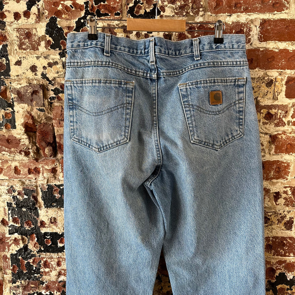 Carhartt Mens 36x34 Blue Jeans