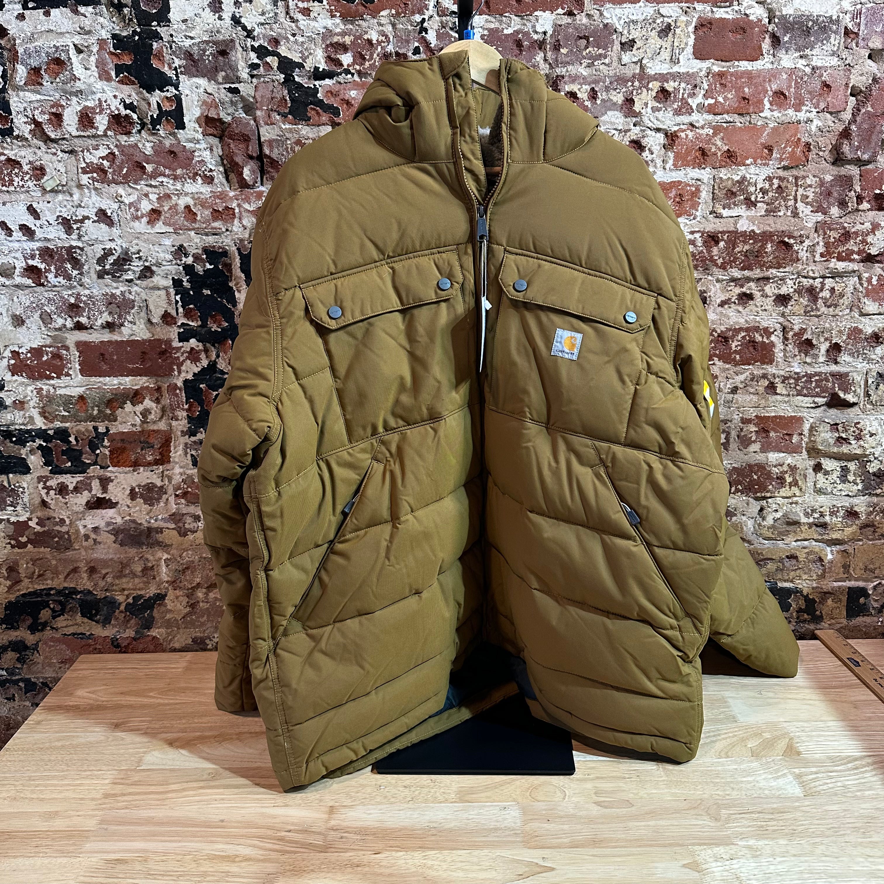 Carhartt Montana Jacket Mens 2XL Tall 2XLT Rain Defender Oak brown NEW