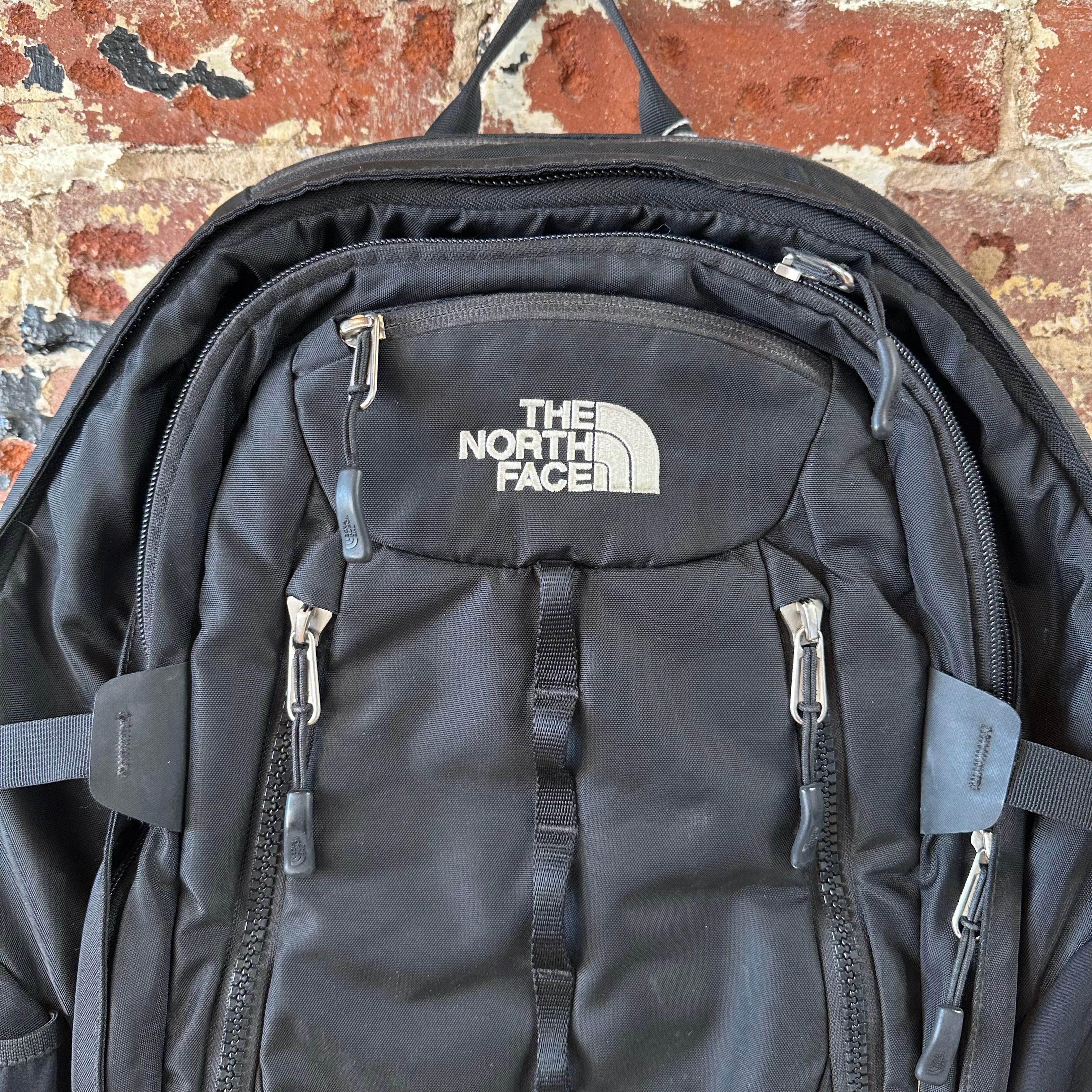 The North Face Surge II Backpack Daypack Black School Travel Bag